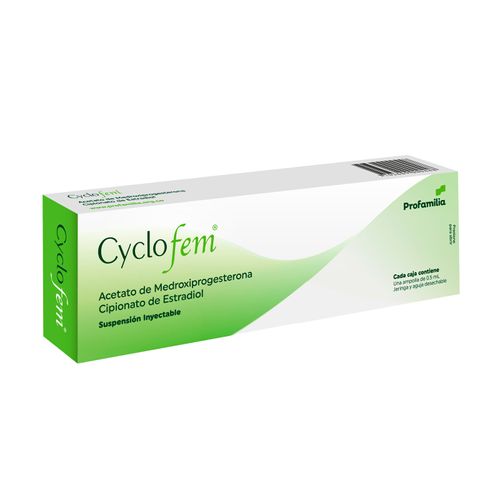 Cyclofem Con Jeringa Caja X 1 Ampollas Suspensión Inyectable Profamilia