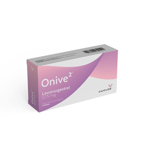 Onive-2 Levonorgestrel 0.75 Mg Caja X 2 Tabletas Profamilia