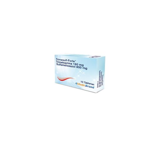 Trimesulfa Forte Trimetoprim 160 Mg Sulfametoxazol 160 Mg Caja X 10 Tabletas Coaspharma