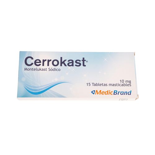 Cerrokast Montelukast Sódico 10 Mg Caja X 15 Tabletas Coaspharma