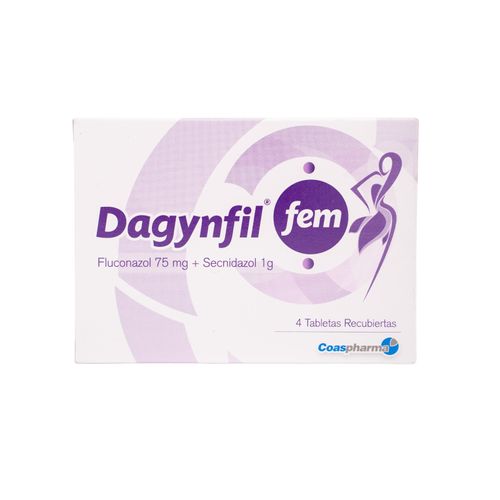 Dagynfil Fem Fluconazol 75 Secnidazol 1Gr Caja X 4 Tabletas Coaspharma