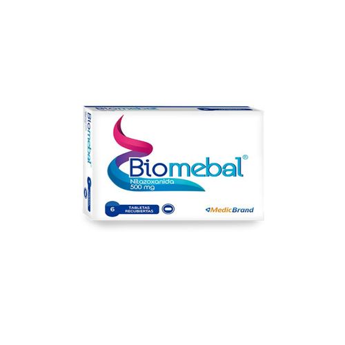 Biomebal Nitazoxanida 500 Mg Caja X 6 Tabletas Coaspharma