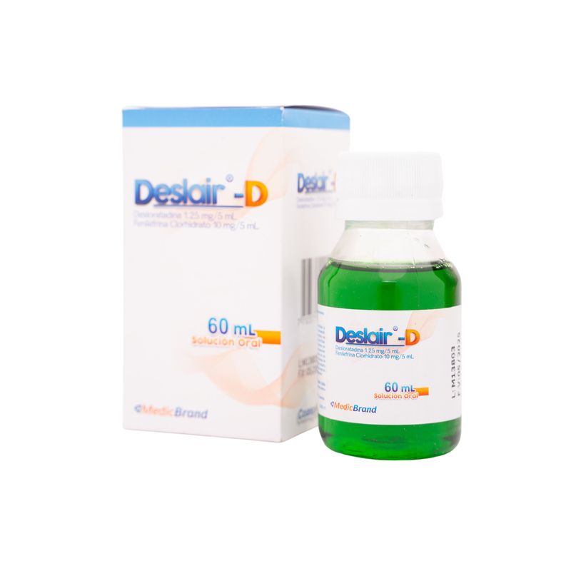 Deslair D Solución Oral 60 ml Jarabe Rx