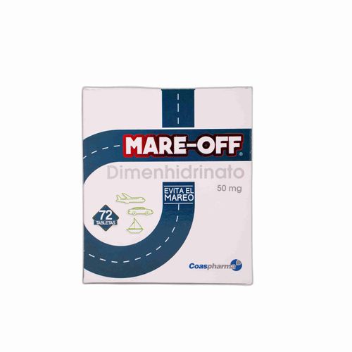 Mare Off Dimenhidrato 50 Mg Caja X 72 Tabletas Coaspharma