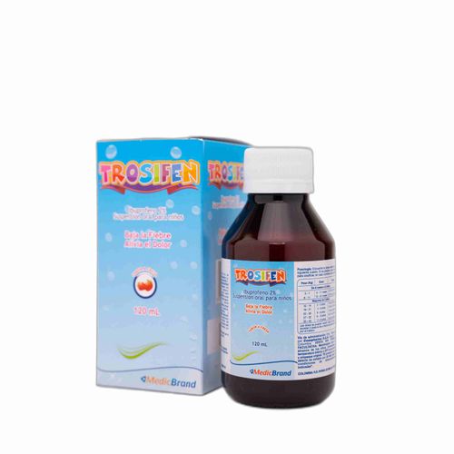 Trosifen Ibuprofeno 100 Mg/5 Ml Frasco X 120 Ml Solución Coaspharma