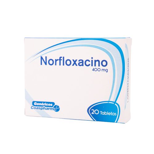 Norfloxacino 400 Mg Caja X 20 Tabletas Coaspharma