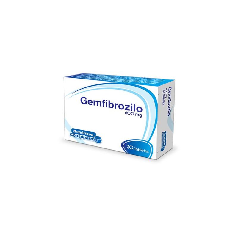 Gemfibrozilo 600 Mg Caja 20 Tabletas Coaspharma