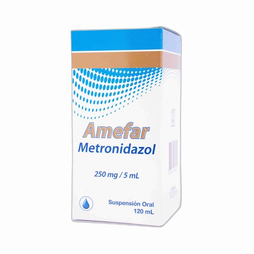 Amefar Metronidazol Benzoil Micronizado 250Mg/5Ml Suspensión Frasco X 120 Ml Tridex