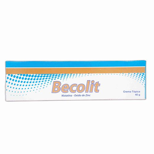 Becolit Nistatina Oxido Zinc Crema 2 Gr Tubo X 40 Gr Tridex