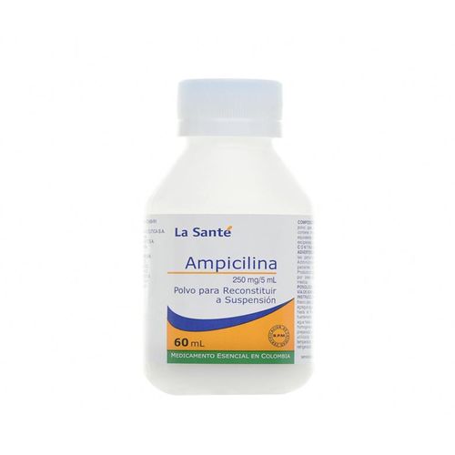 Ampicilina 250 Mg/5 Ml Frasco X 60 Ml Suspensión La Santé
