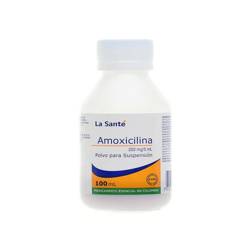 Amoxicilina 250 Mg/5Ml La Santé Frasco 100 Ml Suspensión