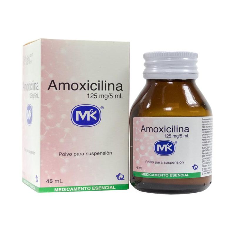 Amoxicilina 125 mg Suspensión 45 ml Oral
