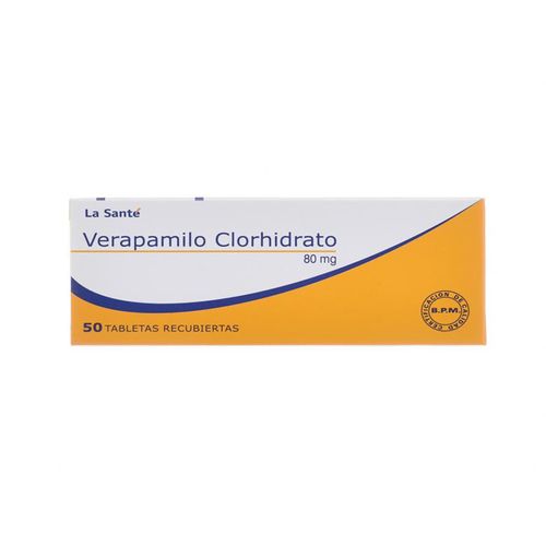 Verapamilo 80 Mg Caja X 50 Tabletas La Santé