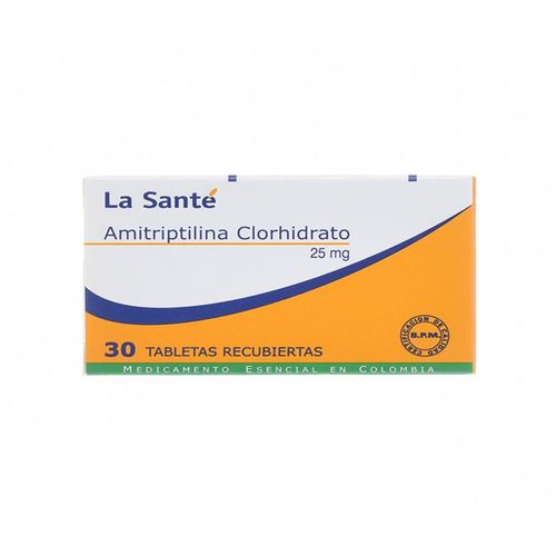Amitriptilina 25 Mg Caja X 30 Tabletas La Santé