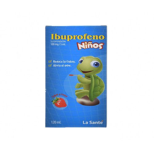 Ibuprofeno 100 Mg/5 Ml Suspensión Frasco X 120 Ml La Santé