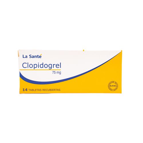 Clopidogrel 75 Mg Caja X 14 Tabletas La Santé