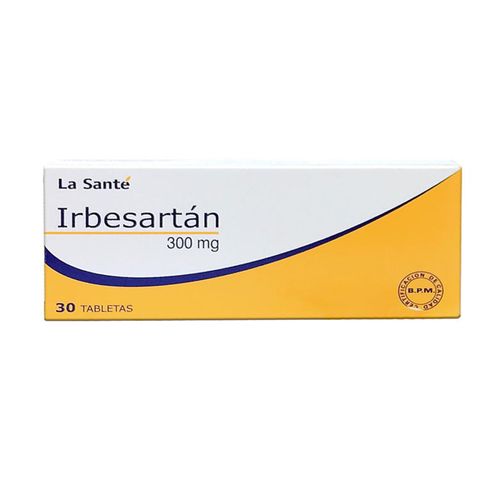 Irbesartan 300 Mg Caja X 30 Tabletas La Santé