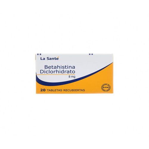 Betahistina 8 Mg Caja X 20 Tabletas La Santé
