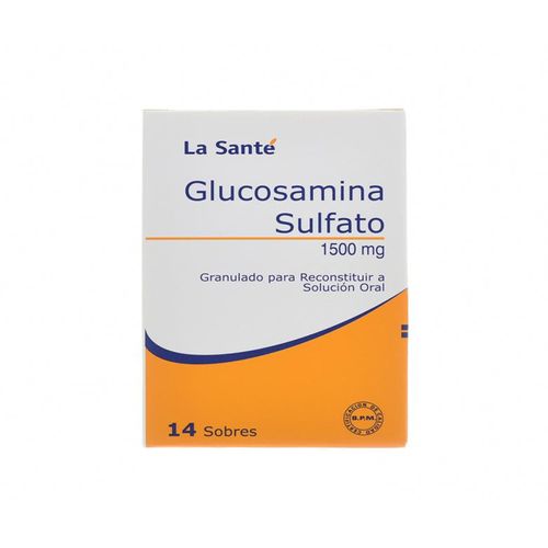Glucosamina Granulado Solución Oral 1500 Mg Caja X 14 Sobres La Santé