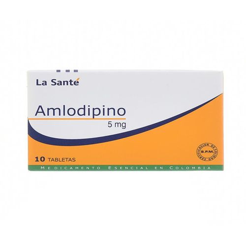 Amlodipino 5 Mg Caja X 10 Tabletas La Santé