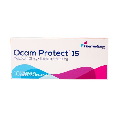 Ocam Protect Esomeprazol 20 Mg Meloxicam 15 Mg Caja X 10 Tabletas Bussie