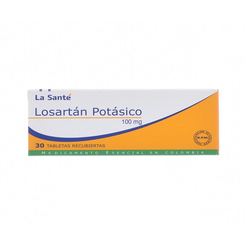 Losartán Potásico 100 mg 30 Tabletas Rx