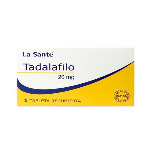Tadalafilo 20 Mg Caja X 1 Tabletas La Santé