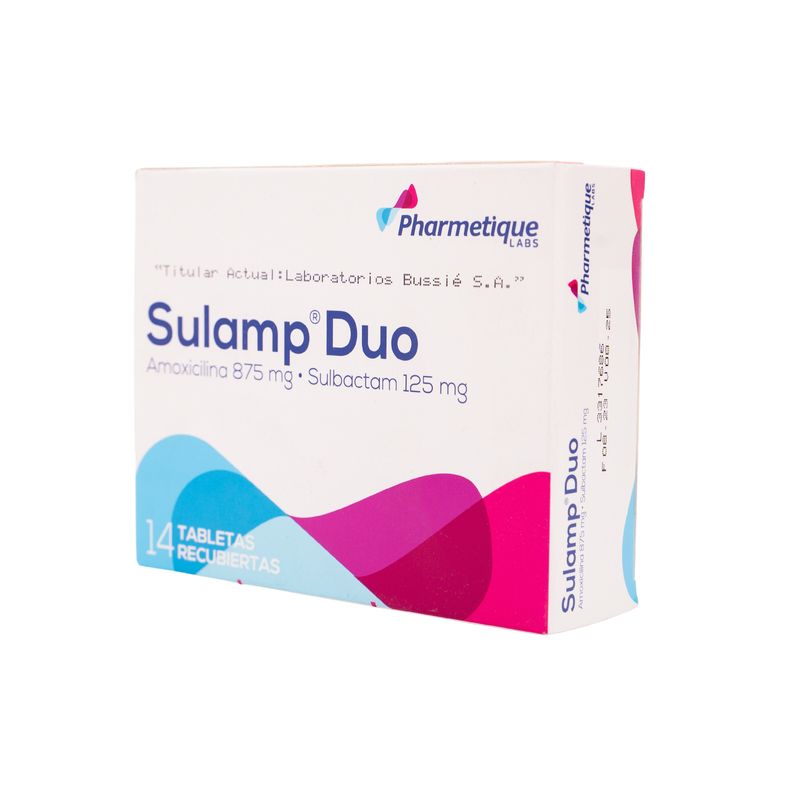 Sulamp Duo 875/125 mg 14 Tabletas Oral
