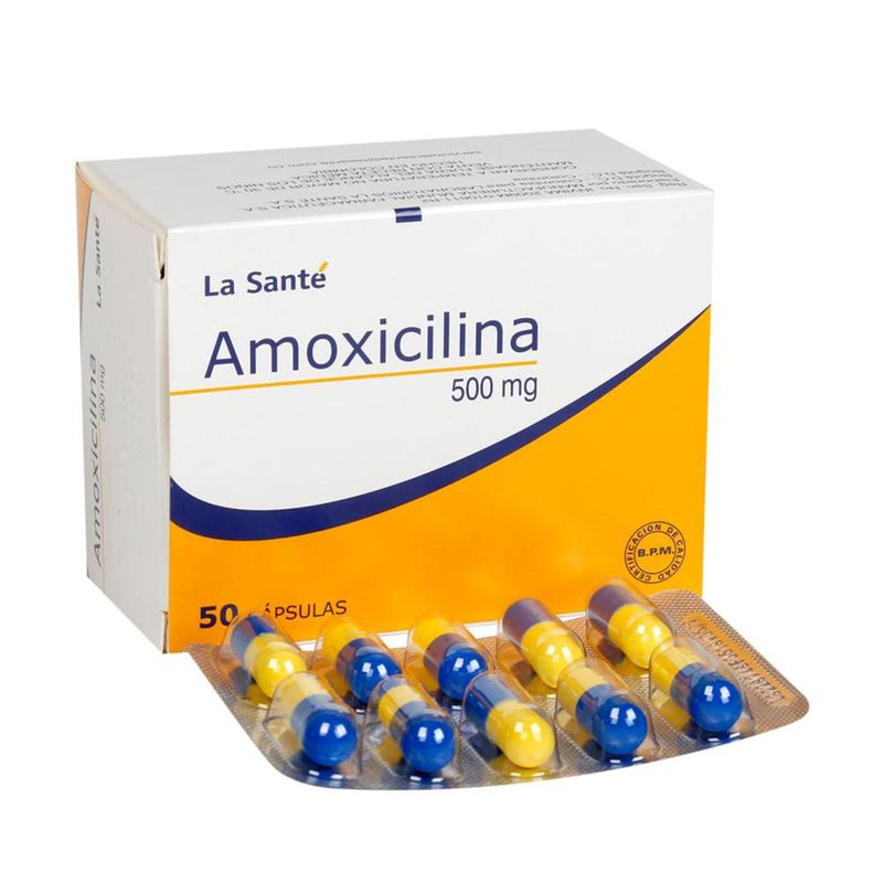 Amoxicilina 500 Mg La Santé Caja X 200 Cápsulas