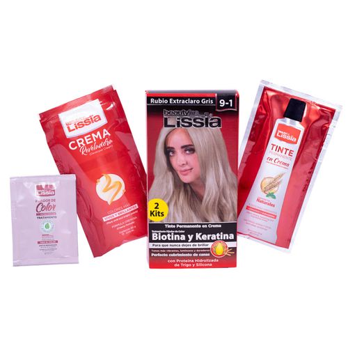 Tinte Lissia 2 Kits Rubio Extraclaro 9-1