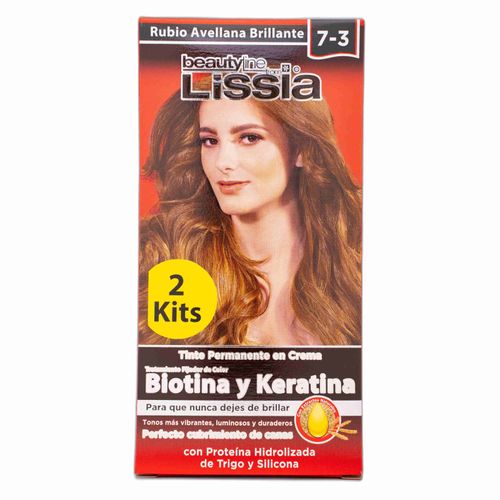 Tinte Lissia 2 Kits Rubio Avellana 7-3