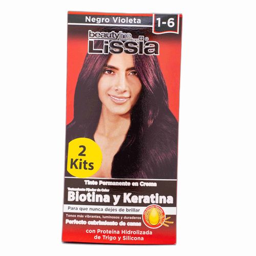 Tinte Lissia 2 Kits Negro Violeta 1-6