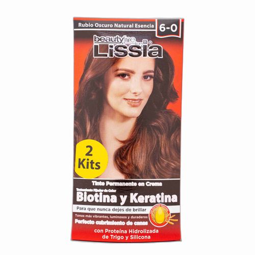 Tinte Lissia 2 Kits Rubio Oscuro 6-0