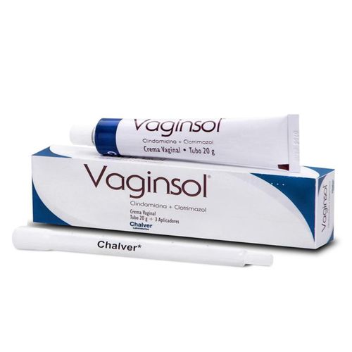Vaginsol F Clindamicina Fosfato 2 Clotrimazol 4% Caja X 3 Aplicadores Vaginal Chalver