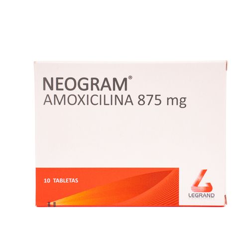 Neogram Amoxicilina 875 Mg Caja X 10 Tabletas Legran