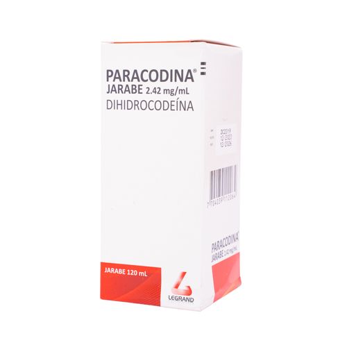 Paracodina Jarabe Dihidrocodeina Bitartrato 12.1 Mg Frasco X 120 Ml Legran