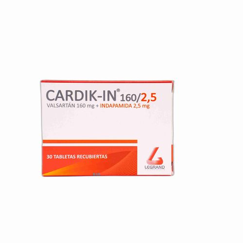 Cardik 160/2.5 Caja X 30 Tabletas Recubiertas Legran