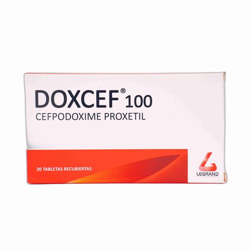Doxcef Cefpodoxime Proxetil 100 Gr Caja X 20 Tabletas Recubiertas Legran