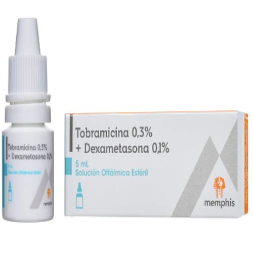 Tobramicina 0,3% + Dexametasona 0,1% Solución Oftálmico Frasco 5 Ml Memphis