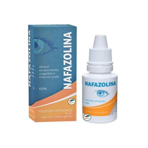 Nafazolina Hcl 0.1% Solución Oftálmica Frasco X 15 Ml Memphis