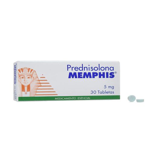 Prednisolona 5 Mg Caja X 30 Tabletas Memphis