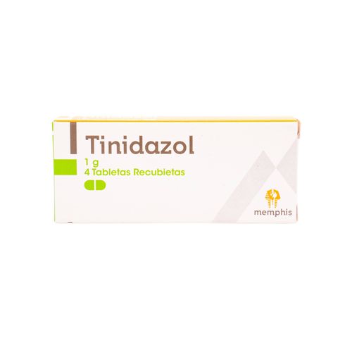 Tinidazol 1 G Caja X 4 Tabletas Memphis