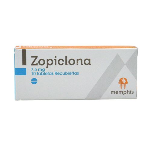 Zopiclona 7.5 Mg Caja X 10 Tabletas Memphis