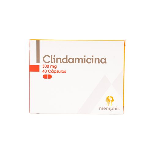 Clindamicina 300 Mg Caja X 40 Cápsulas Memphis