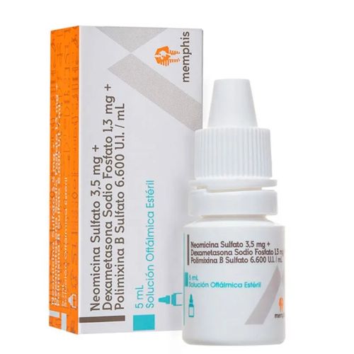 Dexametasona + Polimixina + Neomicina Gotas Frasco X 5 Ml Memphis