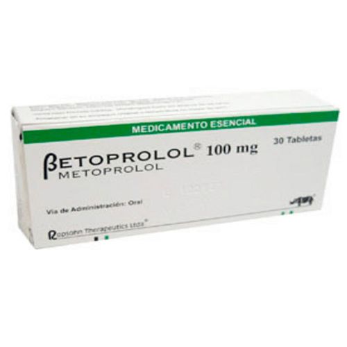 Betoprolol Metoprolol 100 Mg Caja X 30 Tabletas Ropsohn