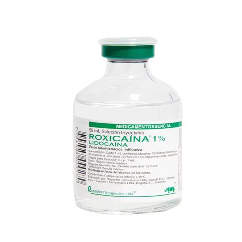 Roxicaina Lidocaina 0.01 Solución Tópica Frasco X 50 Ml Ropsohn