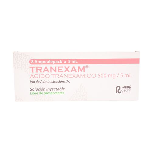 Tranexam 500 Mg/5Ml Caja X 8 Ampollas Ropsohn