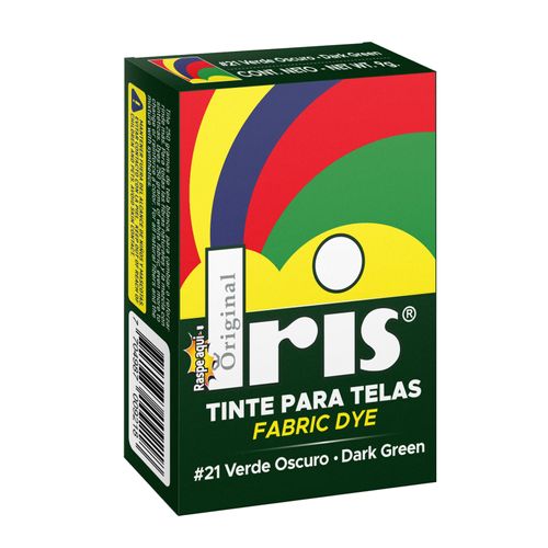 Tinte Iris 21 Verde Oscuro Caja X 9 Gr Polvo