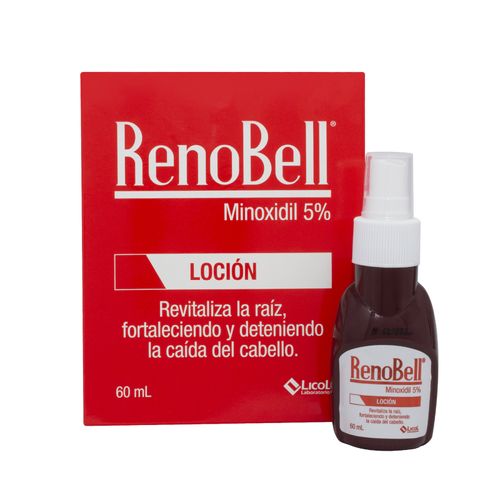 Renobell Minoxidil 5 Gr Frasco X 60 Ml Loción Licol
